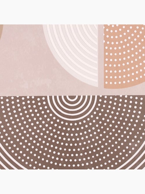 Toile à motifs géométriques en relief marrons 60x90cm - Kiabi