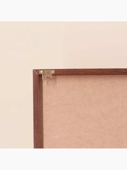 Toile à motifs géométriques en relief marrons 60x90cm - Kiabi