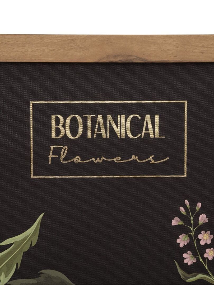 Toile à suspendre Botanical Flowers 50x70 cm Noir - Kiabi