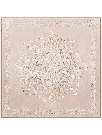 Toile avec motif mandala en relief ROSITA