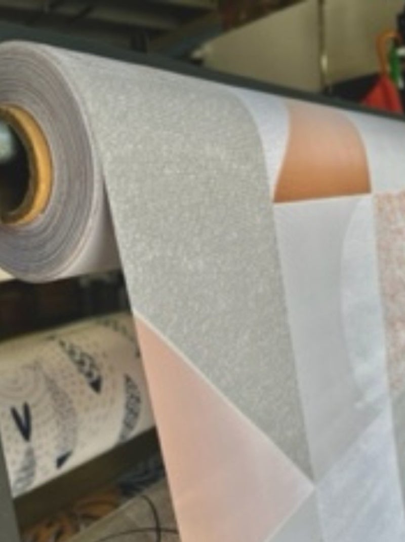 Toile Coton Enduit Imprimée Géo Pastel Au mètre Blanc - Kiabi