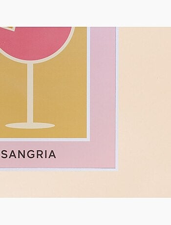 Toile décorative colorée Sangria 30x40cm