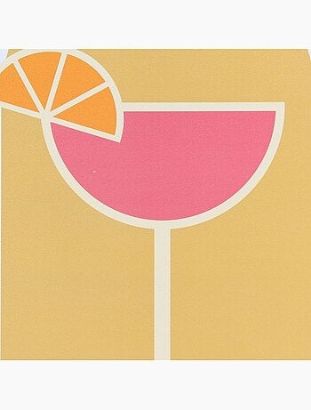 Toile décorative colorée Sangria 30x40cm