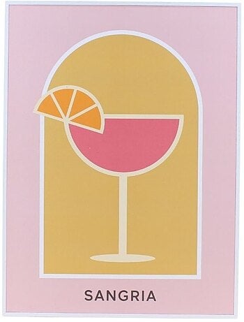 Toile décorative colorée Sangria 30x40cm