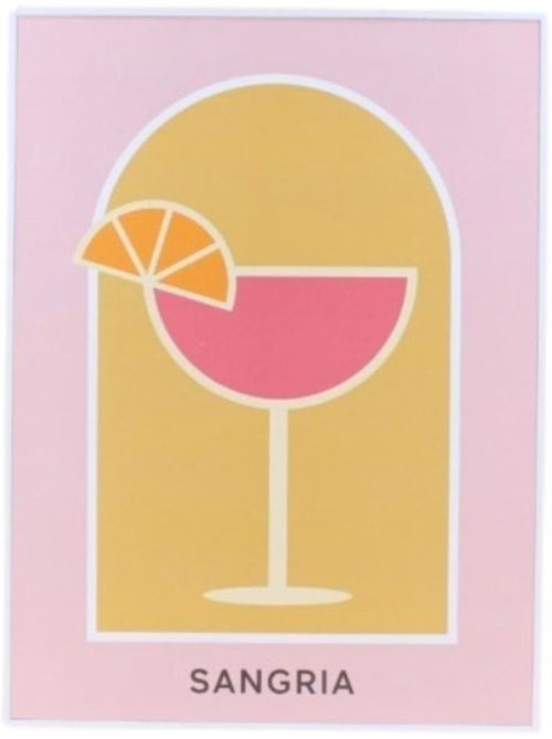 Toile décorative colorée Sangria 30x40cm - Kiabi