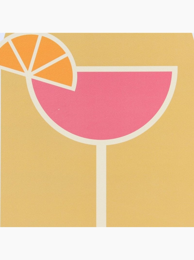 Toile décorative colorée Sangria 30x40cm Jaune - Kiabi