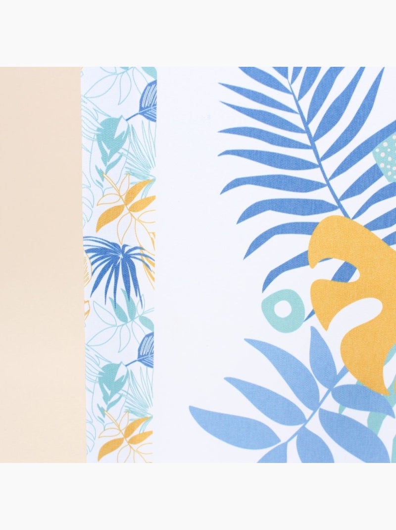 Toile décorative feuillage 50x30cm Blanc - Kiabi