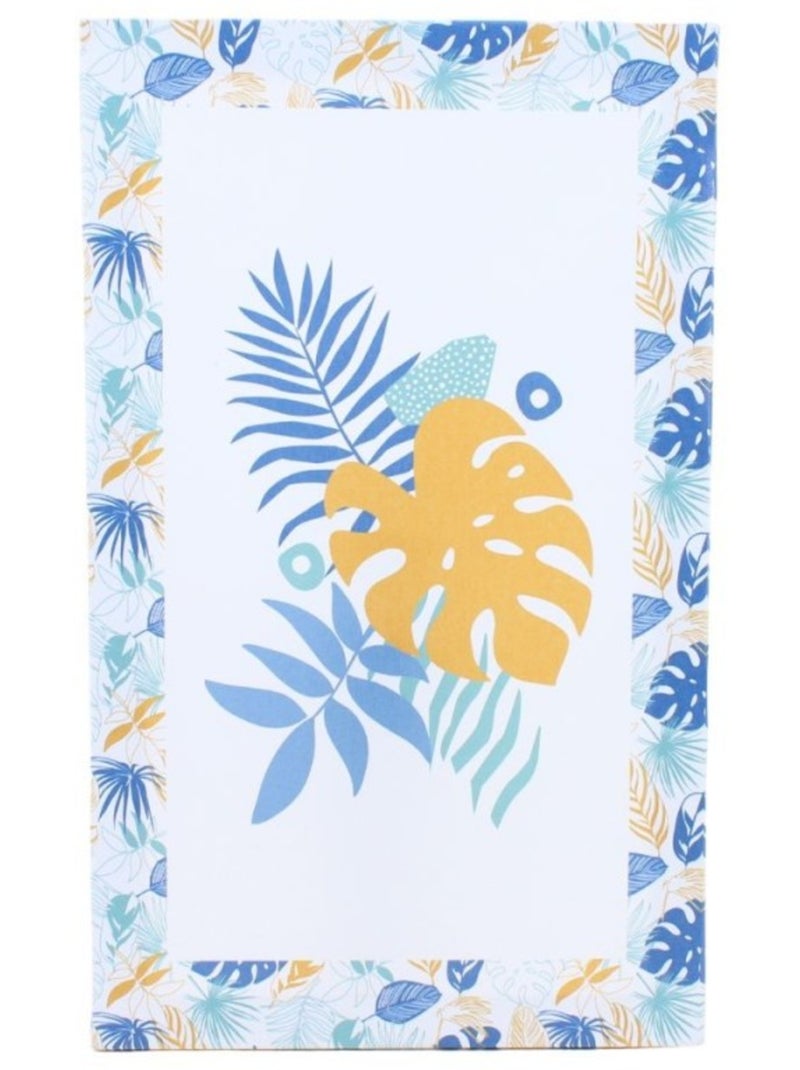 Toile décorative feuillage 50x30cm Blanc - Kiabi