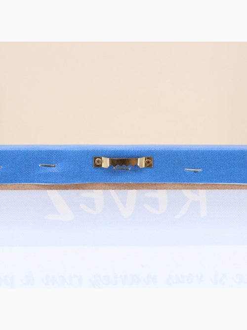 Toile décorative marinière avec mots 50x30cm - Kiabi