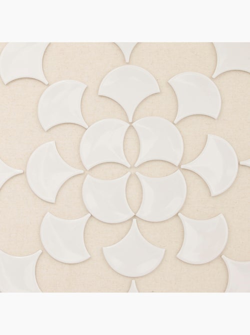 Toile en relief en lin avec motifs en céramique HOURIA - Kiabi