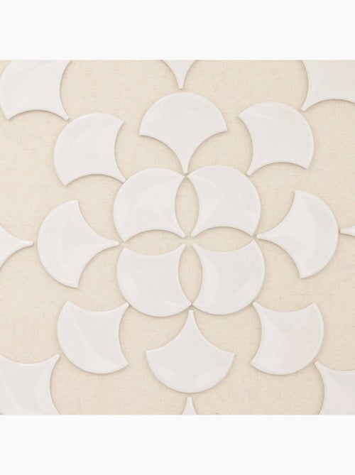 Toile en relief en lin avec motifs en céramique HOURIA - Kiabi