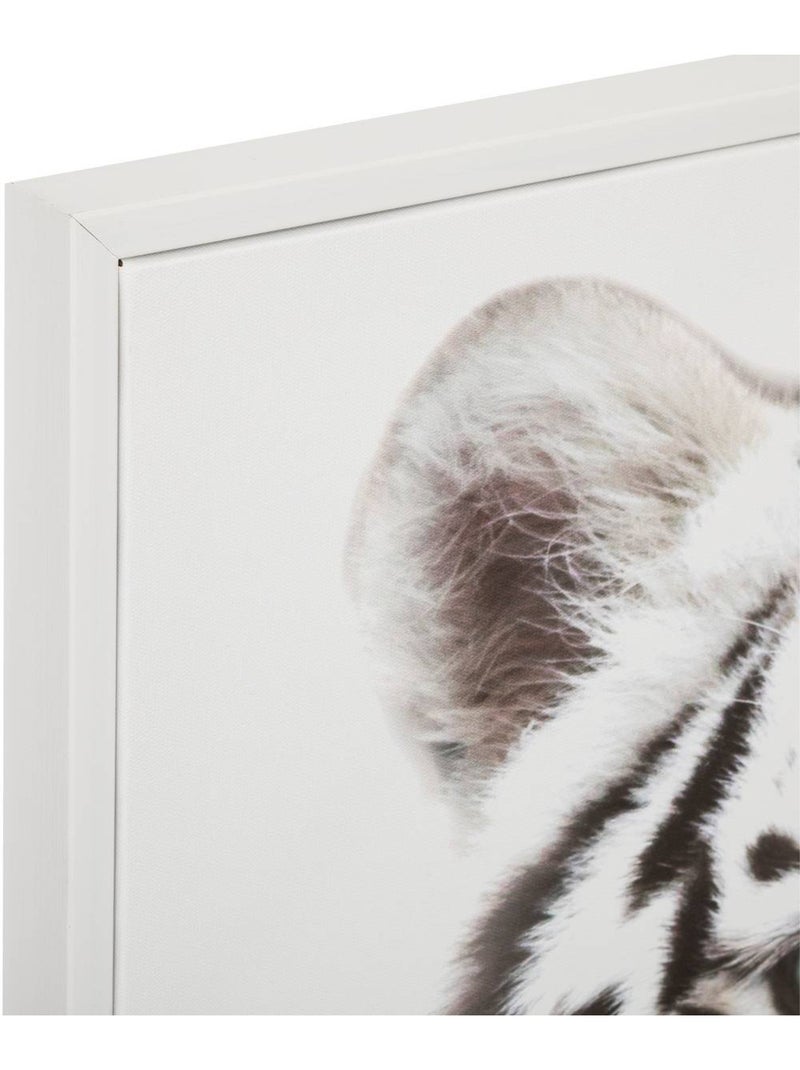 Toile encadrée ANIMAUX Noir Blanc - Kiabi