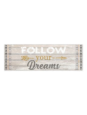 Toile flèche Boho - 90 x 30 cm - Follow your Dreams