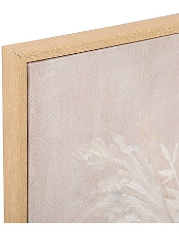 Toile imprimée à motif floral sur cadre en bois tida