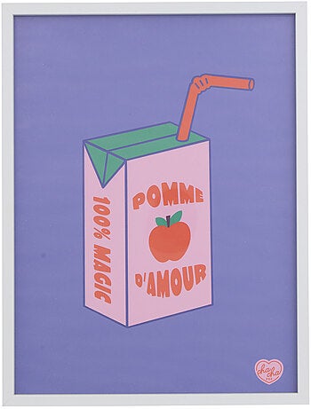 Toile imprimée avec cadre CHA CHA POP
