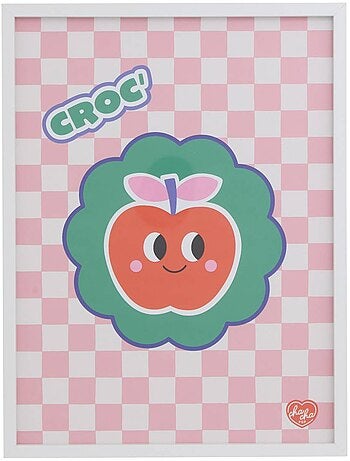 Toile imprimée avec cadre CHA CHA POP