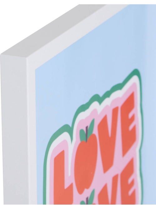 Toile imprimée avec cadre CHA CHA POP - Kiabi