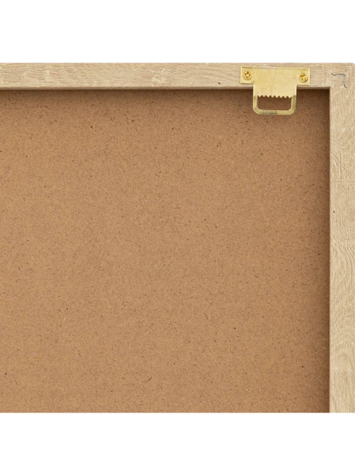 Toile imprimée encadrée abstraite dorée ELIN - Kiabi