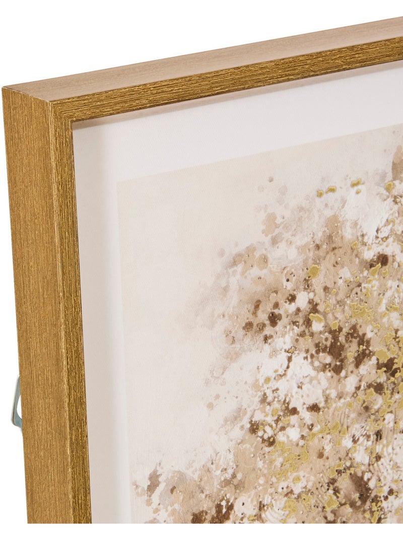 Toile imprimée encadrée arbre doré eka Marron - Kiabi