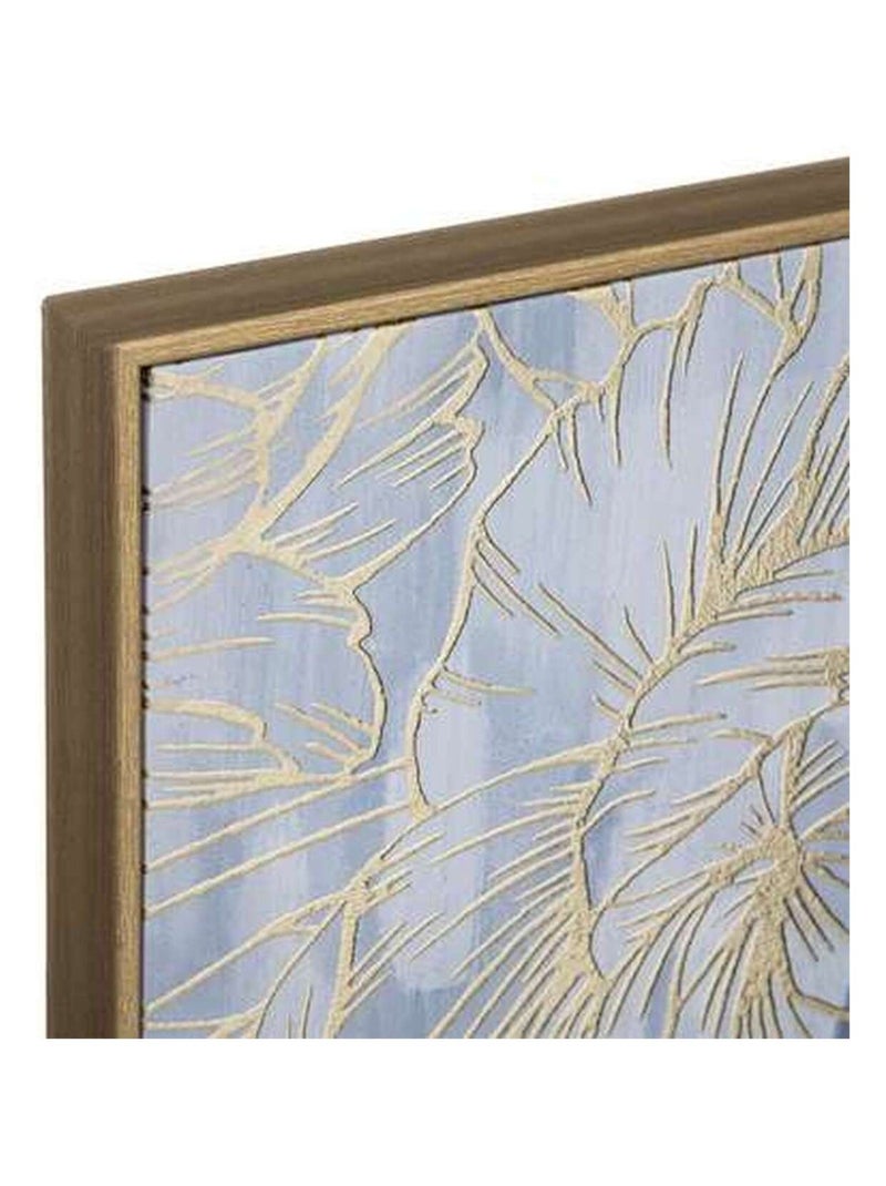 Toile imprimée encadrée Bouddha effet alu Multicolore - Kiabi