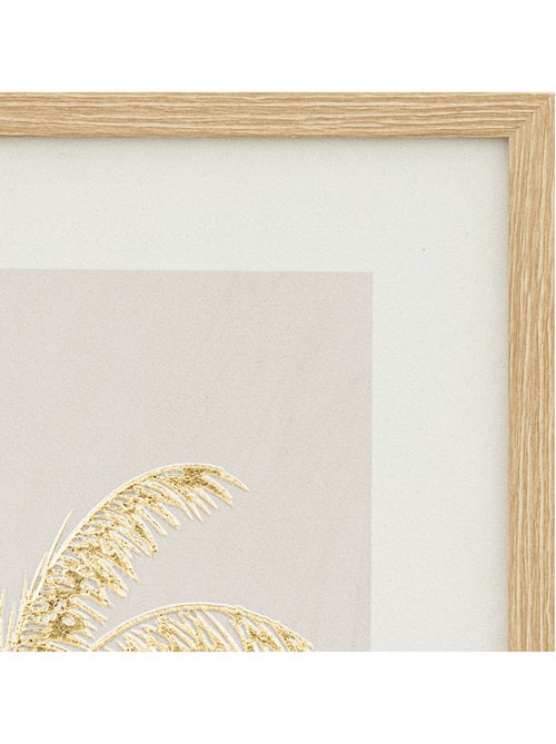 Toile imprimée encadrée dorée MELINDA - Kiabi