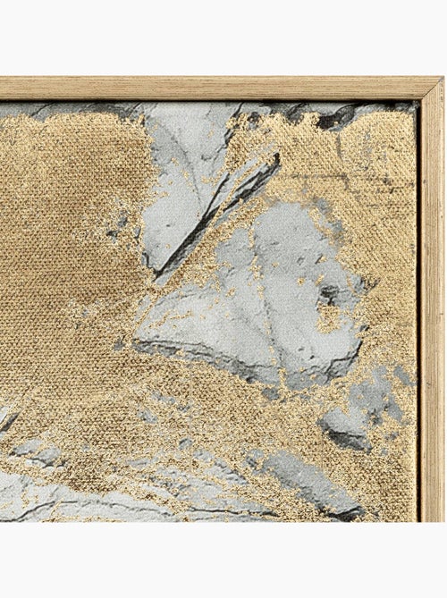 Toile imprimée encadrée dorée SIBBA - Kiabi