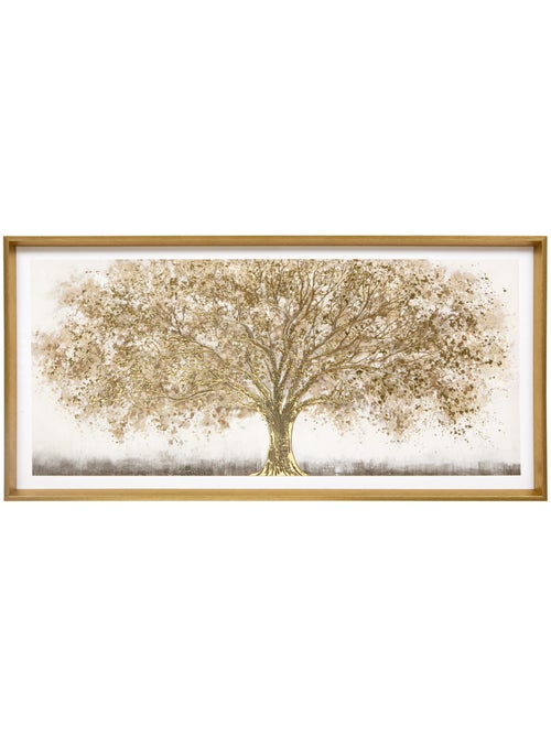 Toile imprimée encadrée Eka marron 78x38cm - Kiabi
