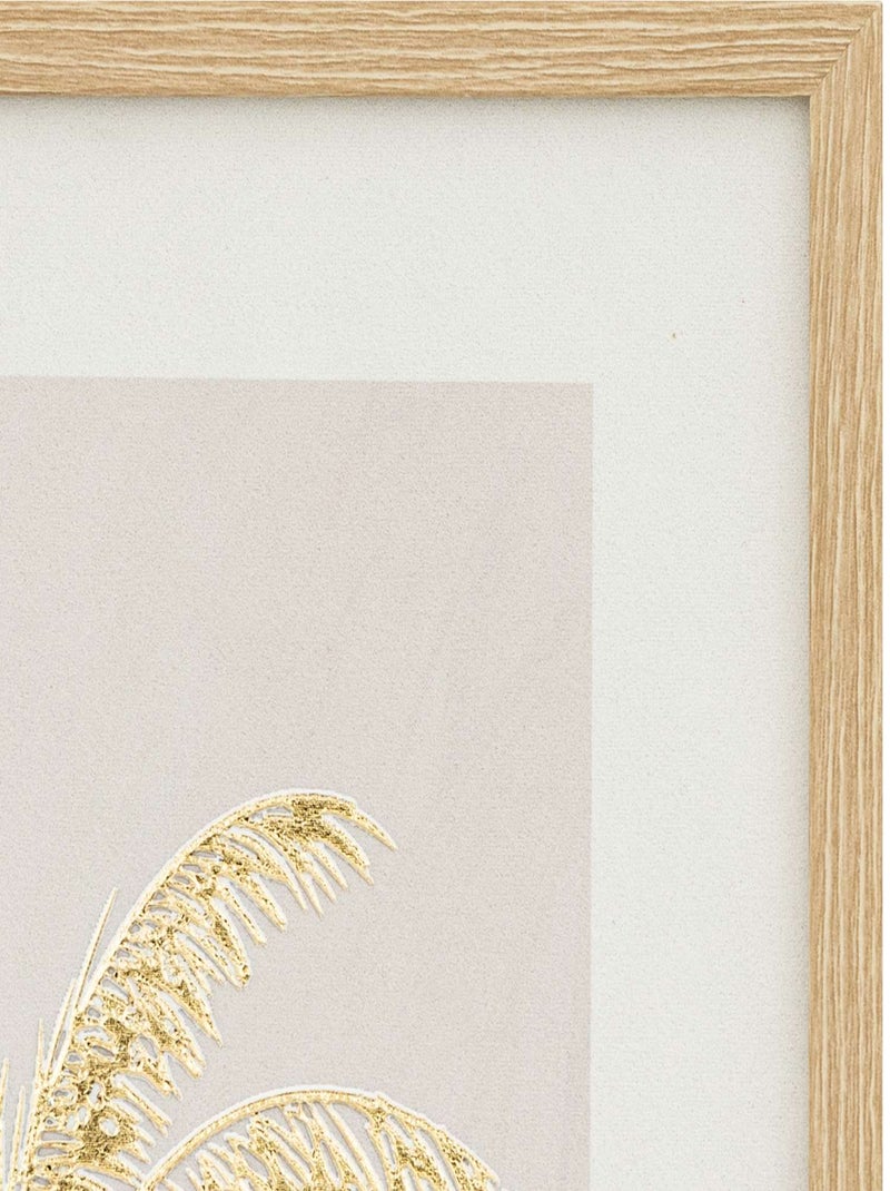 Toile imprimée encadrée MELINDA Beige - Kiabi