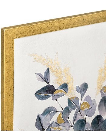 Toile imprimée fleur encadrée fleurs