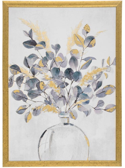 Toile imprimée FLEUR encadrée FLEURS - Kiabi
