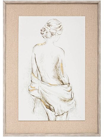 Toile imprimée portrait féminin naked