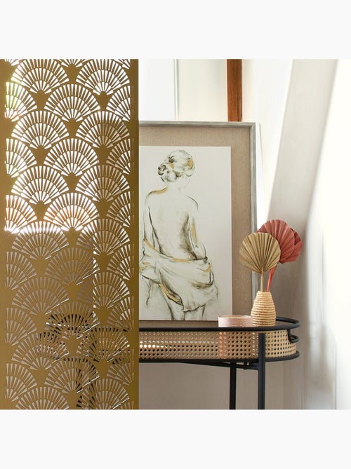 Toile imprimée portrait féminin NAKED - Kiabi