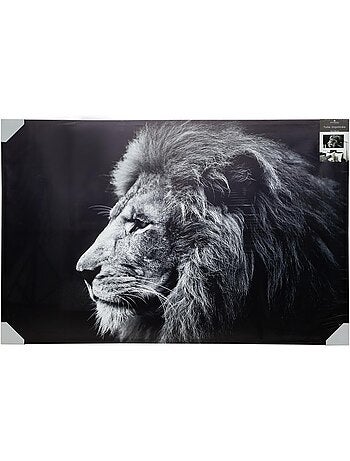 Toile imprimée portrait lion ANIMAUX