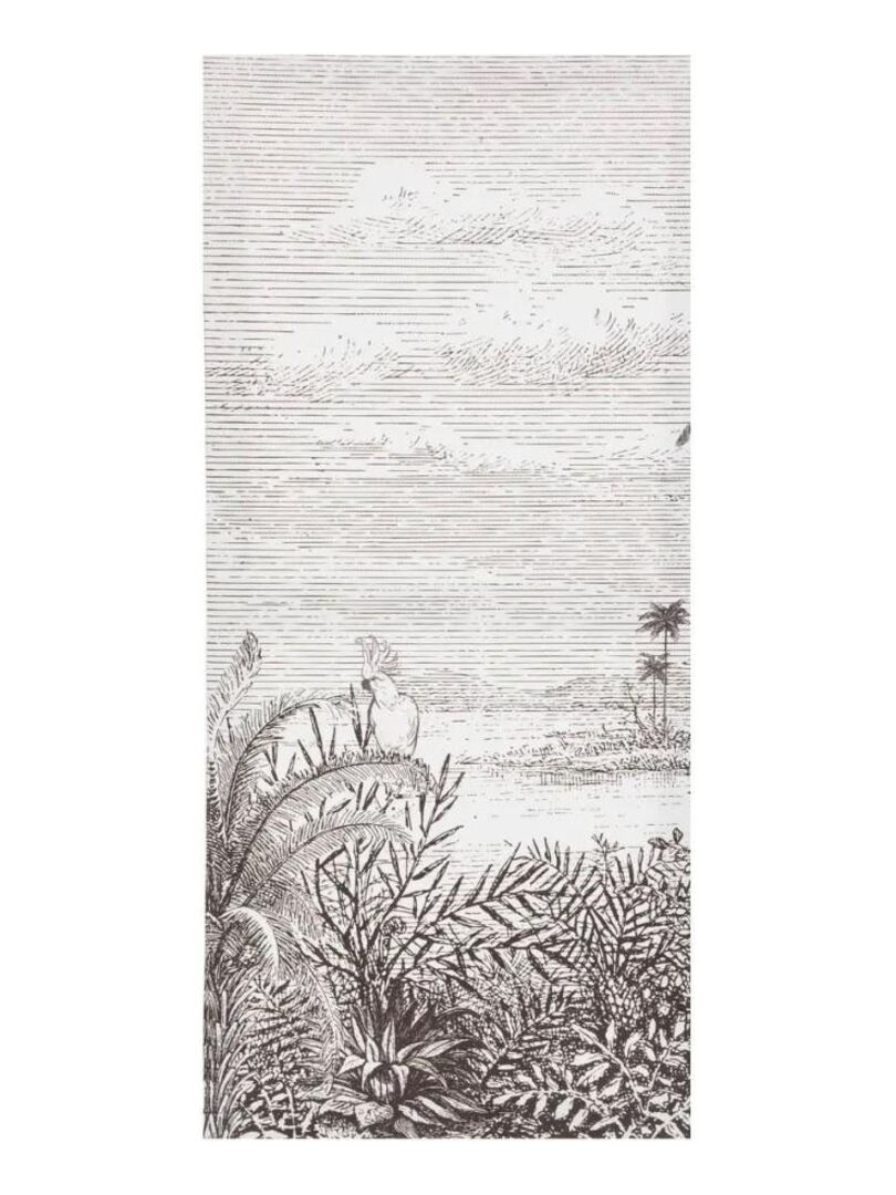 Toile imprimée triptyque Botanique Blanc - Kiabi
