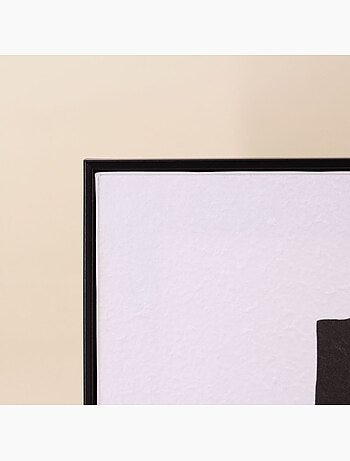 Toile motifs abstraits 3D beige, marron 45x60cm