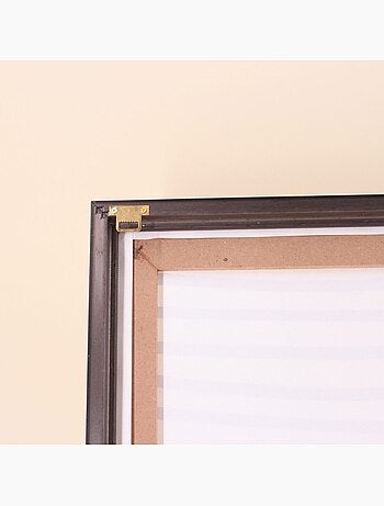 Toile motifs géométriques noirs et blancs 60x90cm