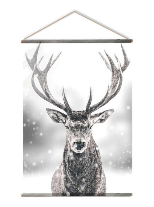 Toile murale imprimée cerf PANORAMA - Kiabi