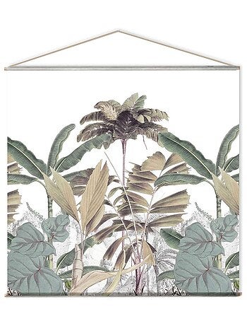 Toile murale imprimée jungle