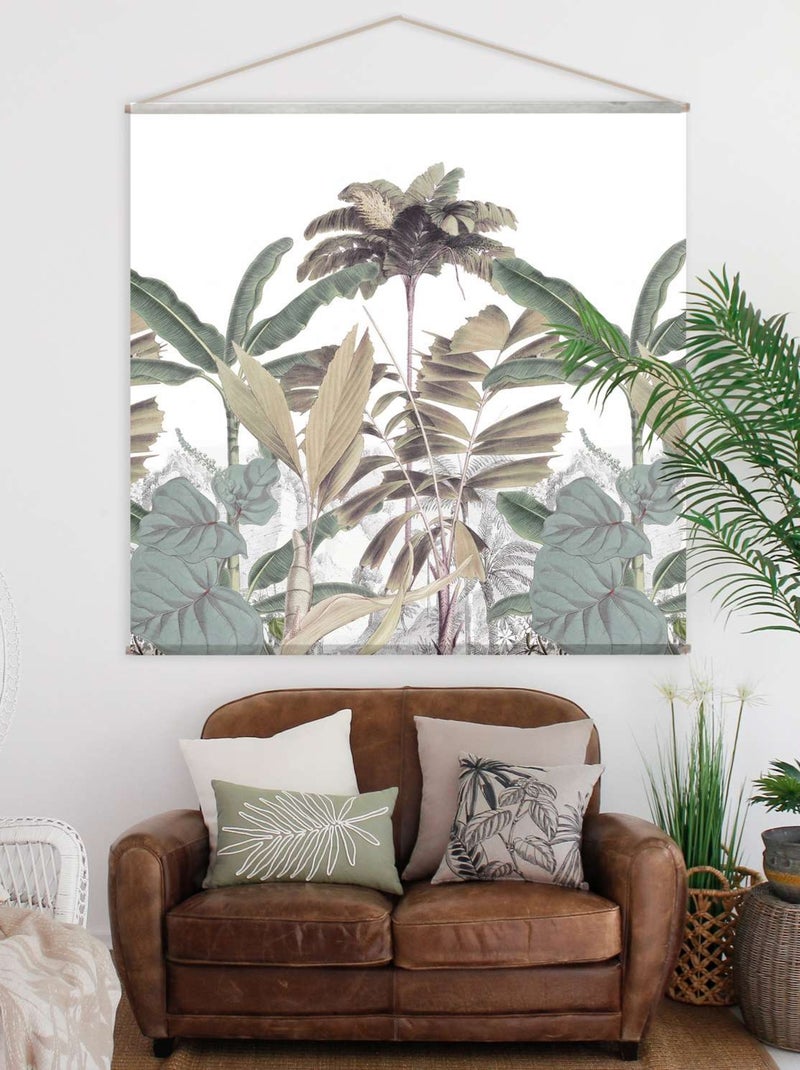 Toile murale imprimée jungle Multicolore - Kiabi