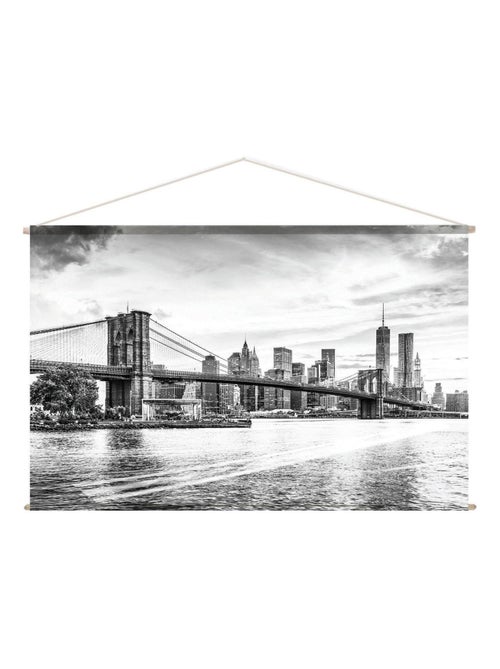 Toile murale imprimée ville style arty - Kiabi