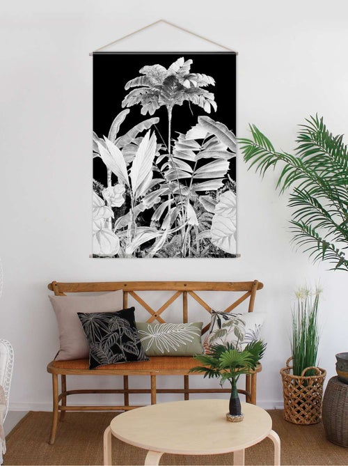 Toile murale rectangulaire imprimée palmier PANORAMA - Kiabi