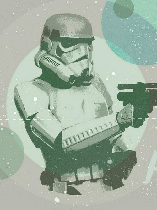 Toile murale Star Wars Stormtrooper - Kiabi
