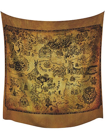 Toile Murale Zelda Carte des Légendes