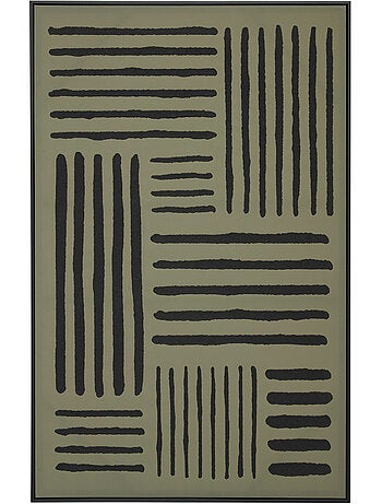 Toile peinte encadrée abstraite minimaliste ROSHAN