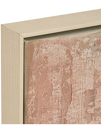 Toile peinte encadrée carrée en pin hank