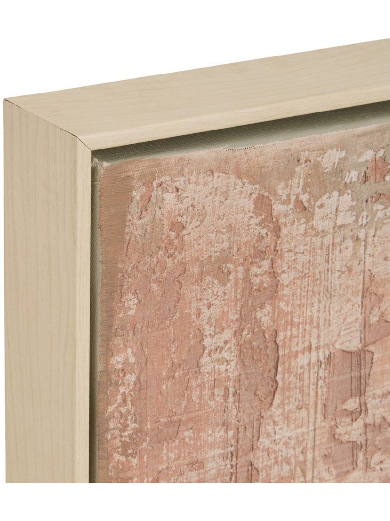 Toile peinte encadrée carrée en pin HANK Multicolore - Kiabi