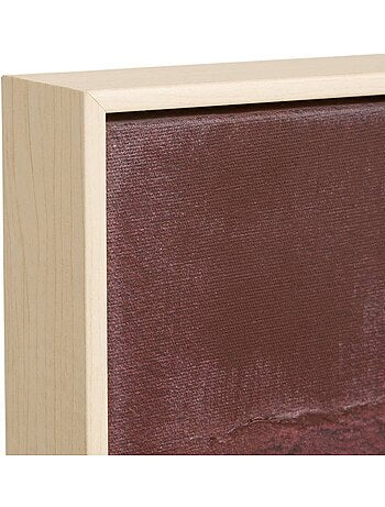 Toile peinte encadrée rectangulaire en pin bella