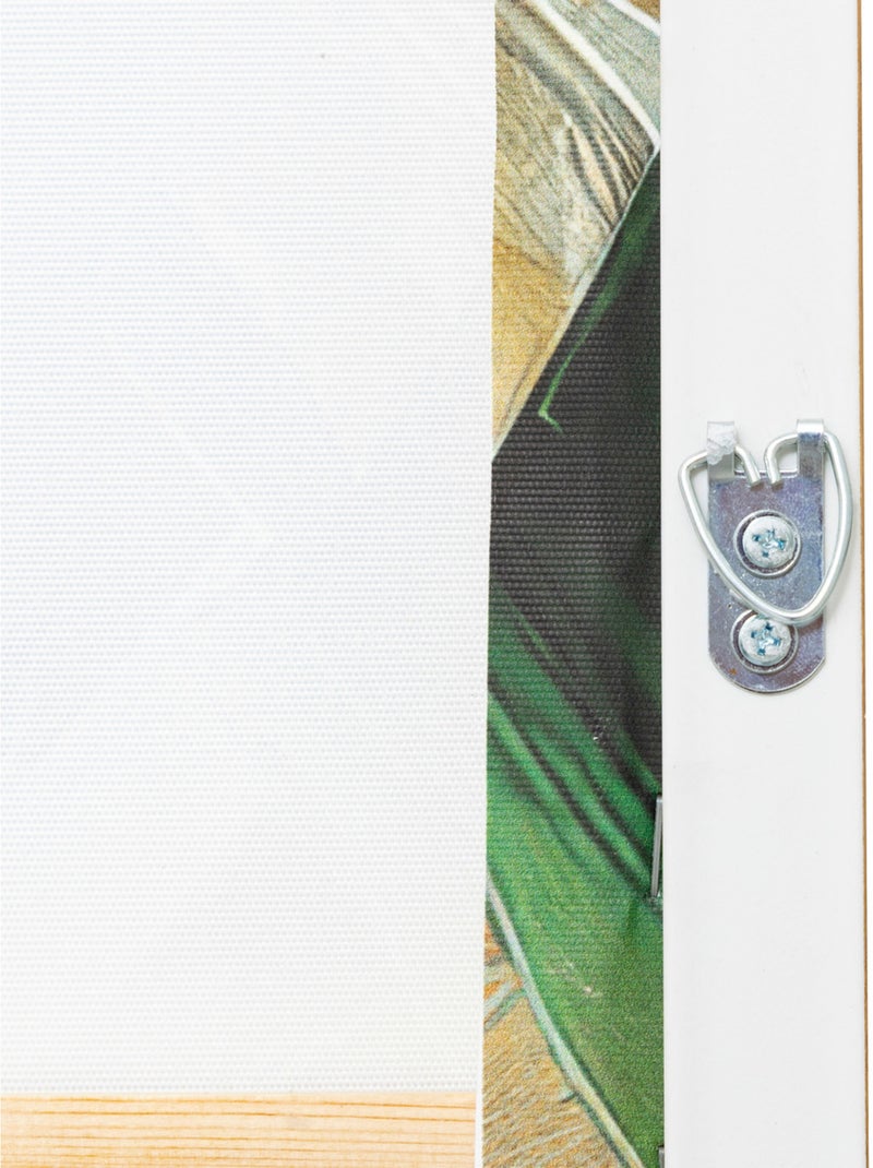 Toile peinte encadrée "Tahina" 100x140cm Vert - Kiabi