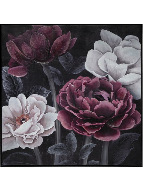 Toile peinte FLEUR - Kiabi