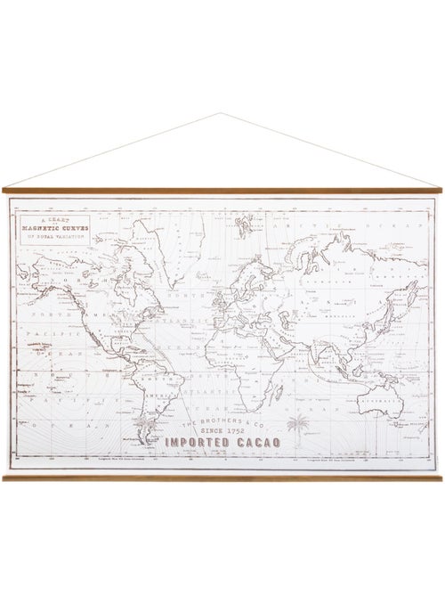 Toile planisphère MAPMONDE - Kiabi